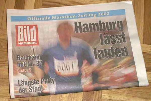 Die Bild Sonderausgabe zum Marathon, und ich stehe zum ersten Mal in der Bildzeitung ..... Huuurrraaaa !!!!!